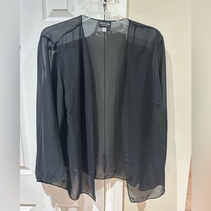 Black 90s vintage sheer cape size 2X